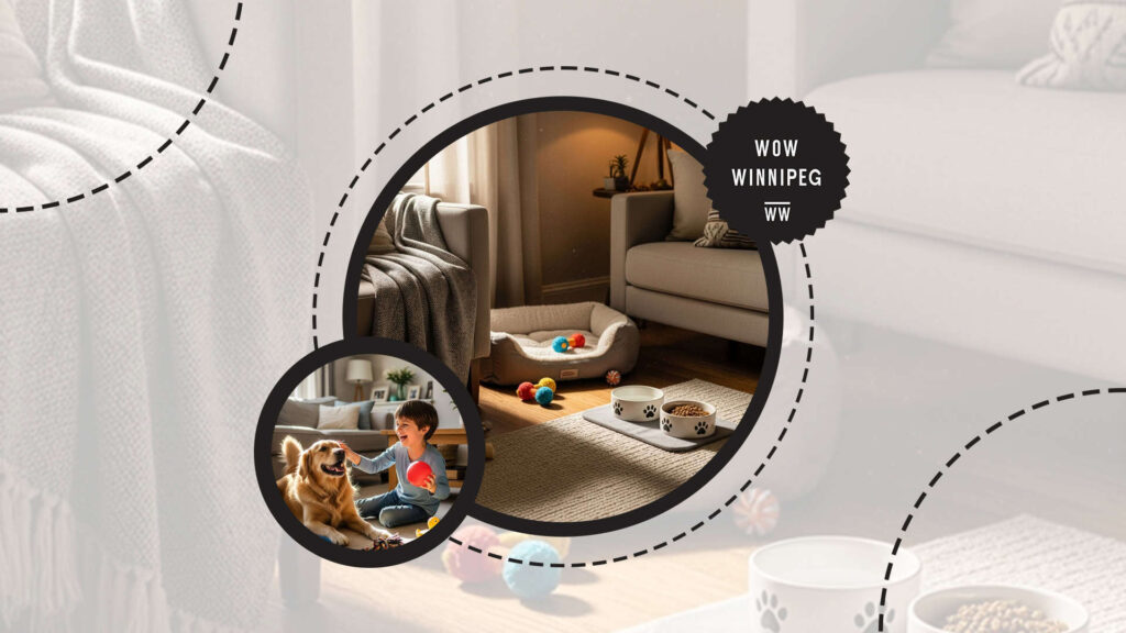 home-with-a-pet-bed-pet-bowls-and-toys