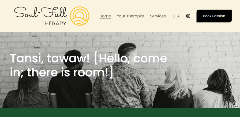 soul full therapy homepage