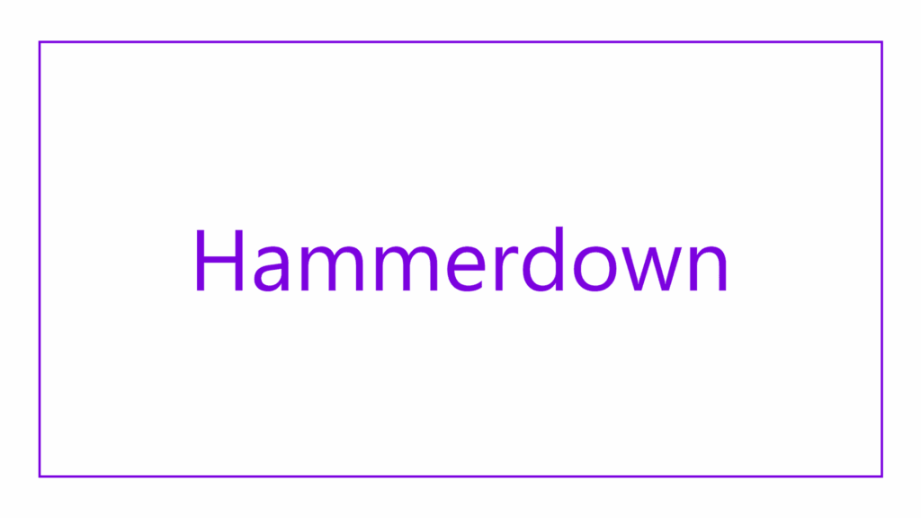 hammerdown