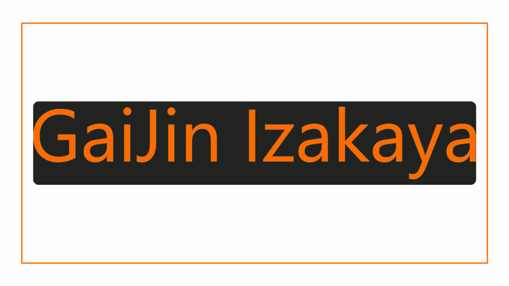 gaijin-izakaya